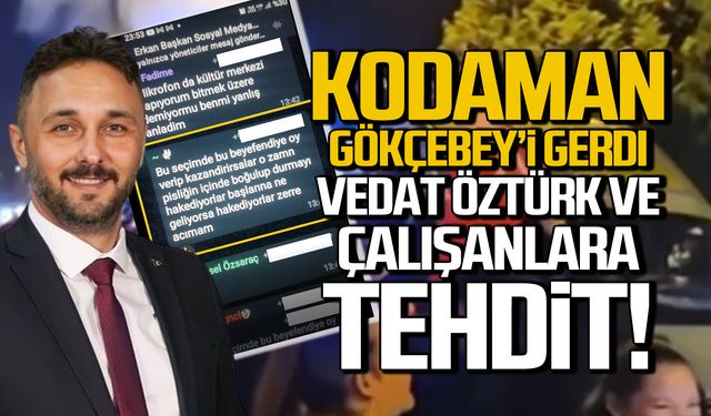 Kodaman, Gökçebey’i gerdi Vedat Öztürk ve çalışanlara tehdit!