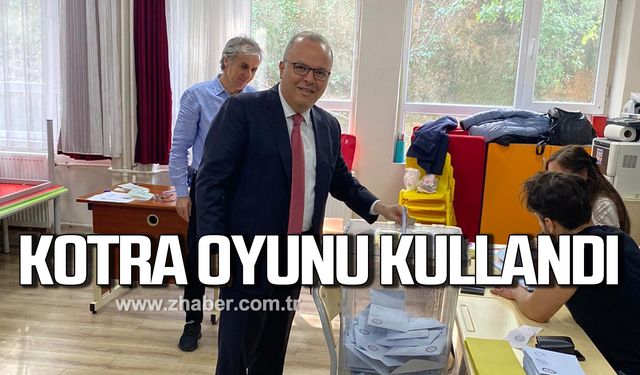 Murat Kotra yerel seçimlerde oyunu kullandı