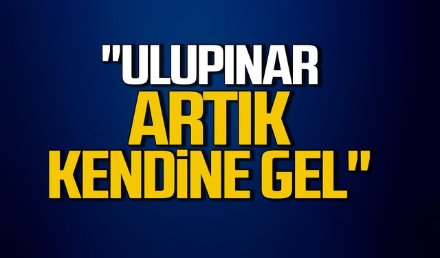 CHP Devrek İlçe Başkanı Dikenli "Ulupınar artık kendine gel"    