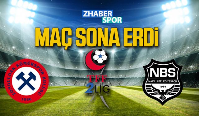 Zonguldak Kömürspor ve Nazilli Belediyespor maçı sona erdi! İşte skor