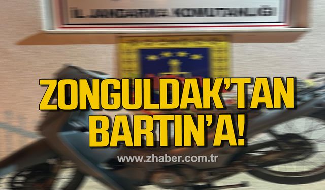 Zonguldak'ta çalınan motosiklet Bartın'da bulundu!