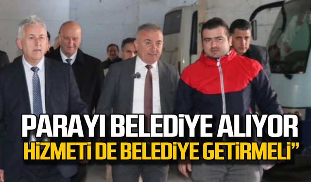 Murat Sesli “Parayı belediye alıyor hizmeti de belediye getirmeli” 