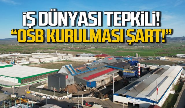 İş dünyası tepkili! OSB kurulması şart!