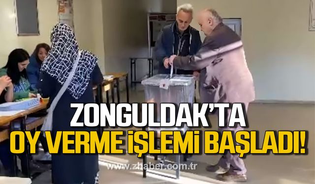 Zonguldak’ta oy verme işlemi başladı!