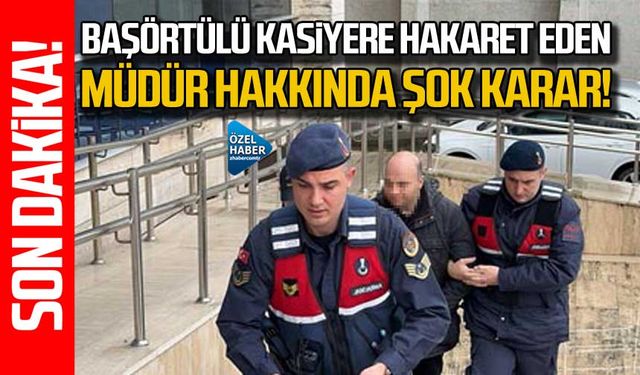 Zonguldak'ta başörtülü kasiyere hakaret eden müdür hakkında şok karar!