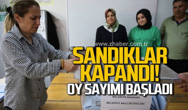 Zonguldak'ta sandıklar kapandı! Oy sayımı başladı!