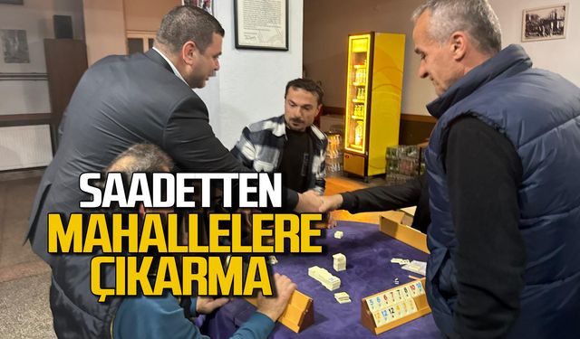 Zonguldak Saadetten mahallelere çıkarma