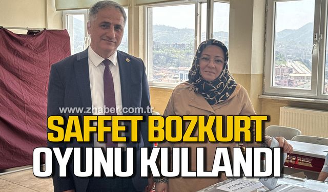 Saffet Bozkurt yerel seçimlerde oyunu kullandı