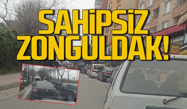 Sınav çıkışı Zonguldak'ta trafik felç oldu!