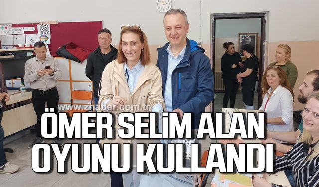 Ömer Selim Alan yerel seçimlerde oyunu kullandı