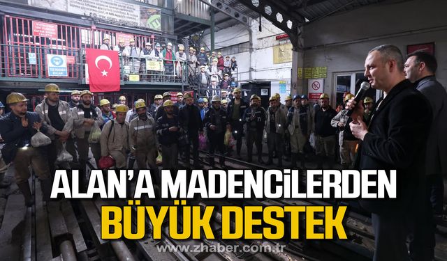 Alan’a madencilerden büyük destek