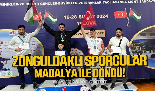 Zonguldaklı sporcular madalya ile döndü!
