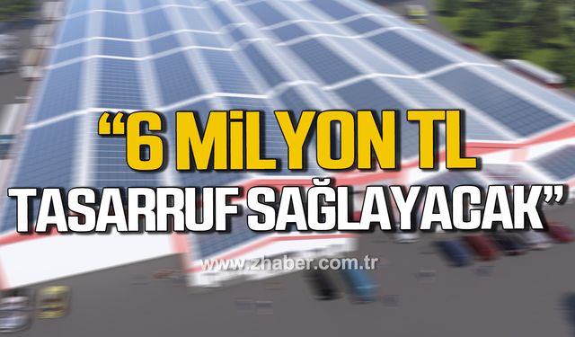 Tekin; "Güneş Enerji Sistemi belediyemize yıllık 6 milyon TL tasarruf sağlayacak"