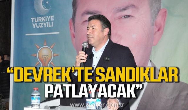 Ulupınar; "Bu projeleri sizi aldatmak için yapmadık, Devrek’te sandıklar patlayacak"