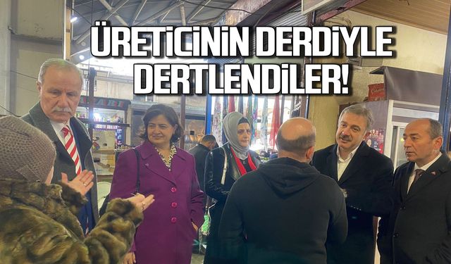 MHP'den pazaryerinde üreticinin derdini dinledi!