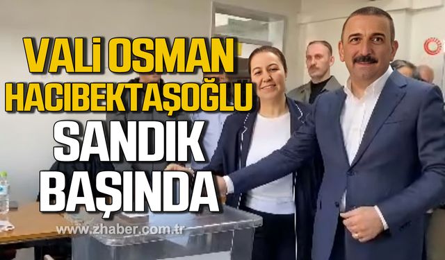 Zonguldak Valisi Osman Hacıbektaşoğlu yerel seçimlerde oyunu kullandı