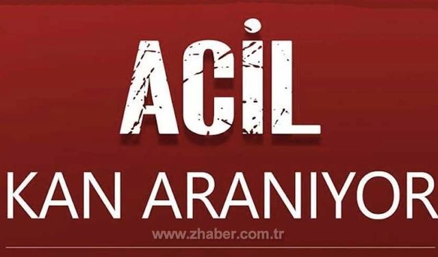 Acil kan aranıyor BRh (-)