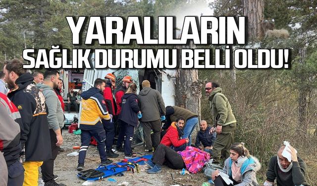 Bolu'da kaza yapan Zonguldaklıların sağlık durumu belli oldu!