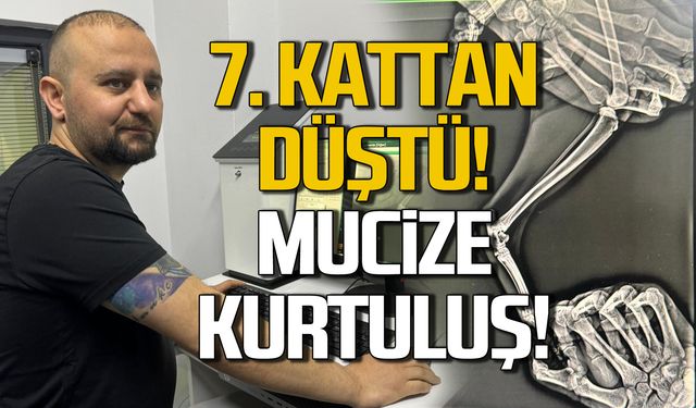 7. kattan düştü! Mucize kurtuluş!