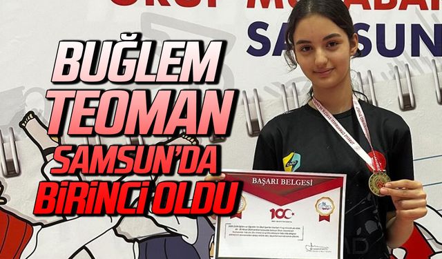 Buğlem Teoman Samsun'da birinci oldu!