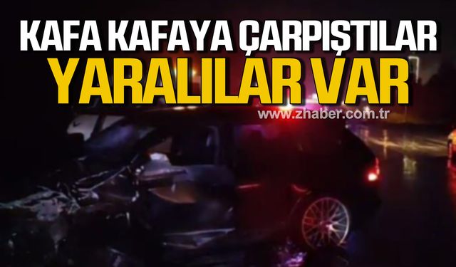 Bartın'da araçlar kafa kafaya çarpıştı! 5 yaralı!