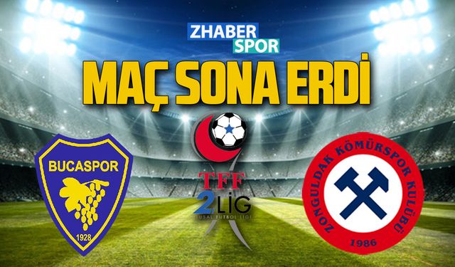 Bucaspor - Zonguldak Kömürspor maçı canlı anlatım