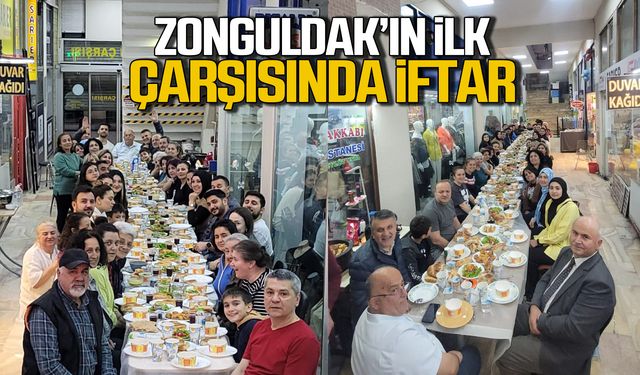 Zonguldak Demirci Çarşısı'nda iftar