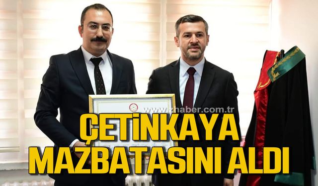Karabük Belediye Başkanı Özkan Çetinkaya mazbatasını aldı
