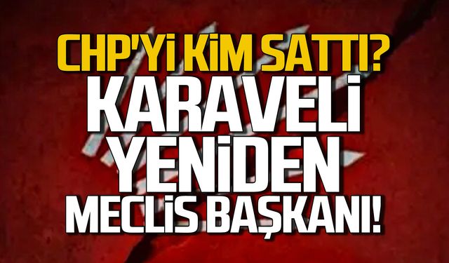 CHP'yi kim sattı? Karaveli yeniden meclis başkanı!