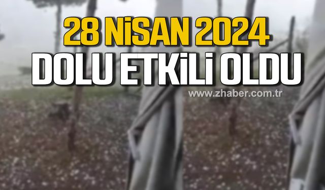 Karabük'te Nisan ayında dolu etkili oldu!