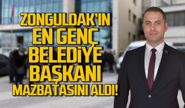 Zonguldak'ın en genç belediye başkanı mazbatasını aldı!