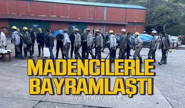 GMİS Yönetimi Madencilerle bayramlaştı