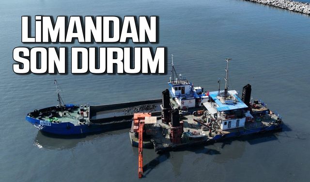 Zonguldak Limanda temizlik çalışmaları sürüyor