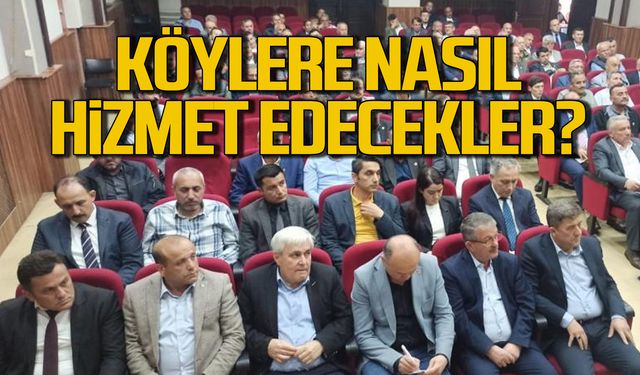 Köylere nasıl hizmet edecekler?