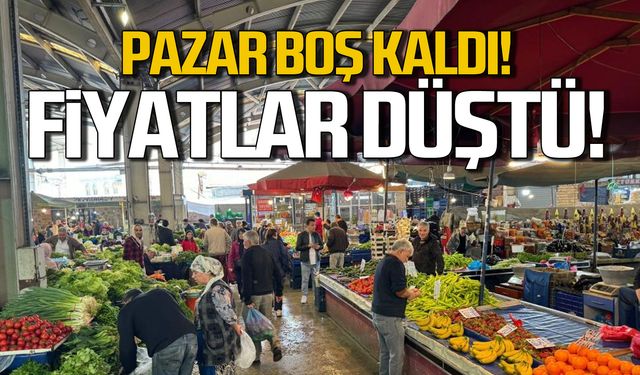 Pazar boş kaldı! Fiyatlar düştü