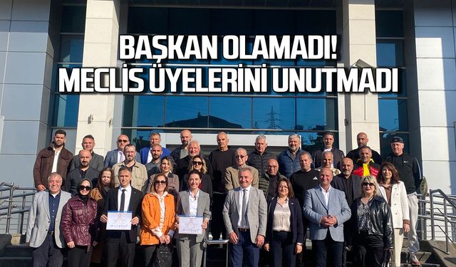 Başkan olamadı meclis üyelerini yalnız bırakmadı!