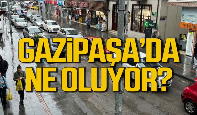 Gazipaşa Caddesi'nde kalan tır tüm yolu kilitledi!