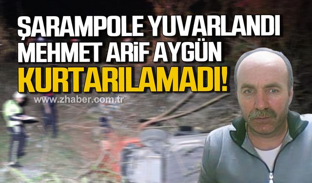 Karabük'te otomobil şarampole yuvarlandı! Mehmet Arif Aygün kurtarılamadı!
