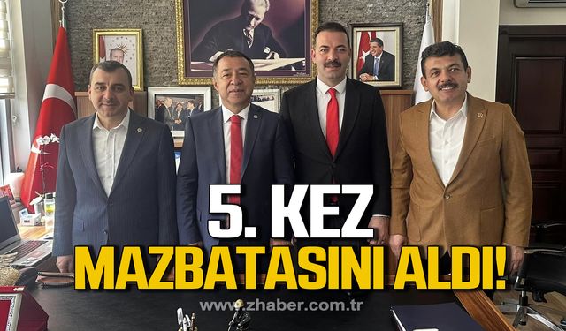 Satılmış Gebeş mazbatasını aldı