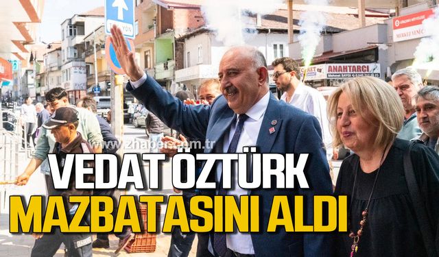 Gökçebey Belediye Başkanı Vedat Öztürk mazbatasını aldı!