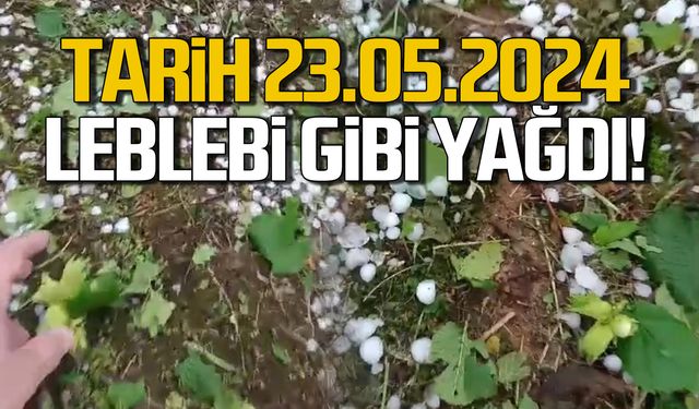 Tarih 23.05.2024! Leblebi gibi dolu yağdı!