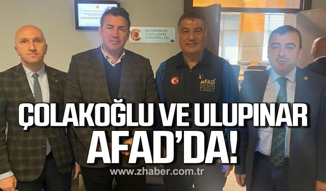 Ahmet Çolakoğlu ve Özcan Ulupınar AFAD'da!