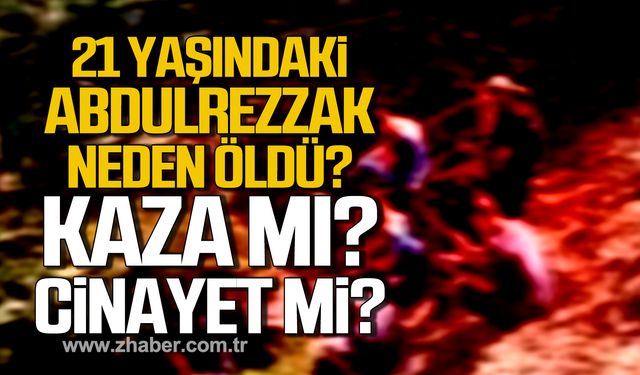 Karabük'te 21 yaşındaki Abdulrezzak Rahimi ağacın altında can verdi! Kaza mı cinayet mi?