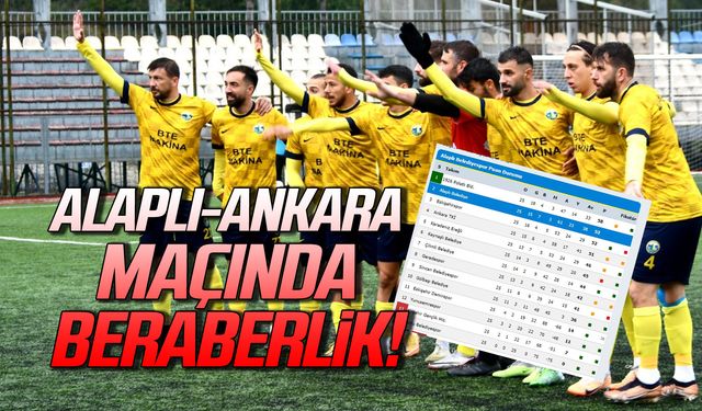 Alaplı, Ankara TKİ ile 1-1berabere kaldı... Polatlı 3. Lig’de!