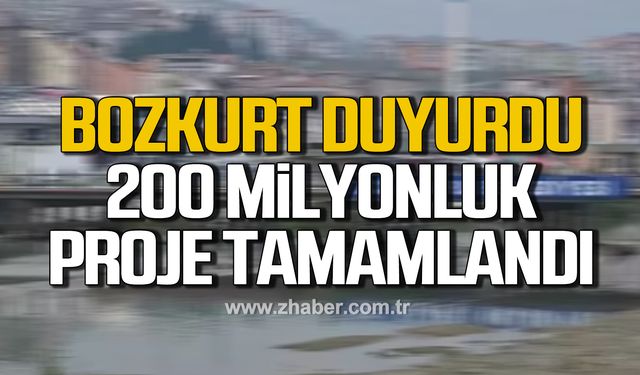 Saffet Bozkurt; "200 Milyon TL olan işin yapım ihalesi 4 Haziran'da yapılacak"