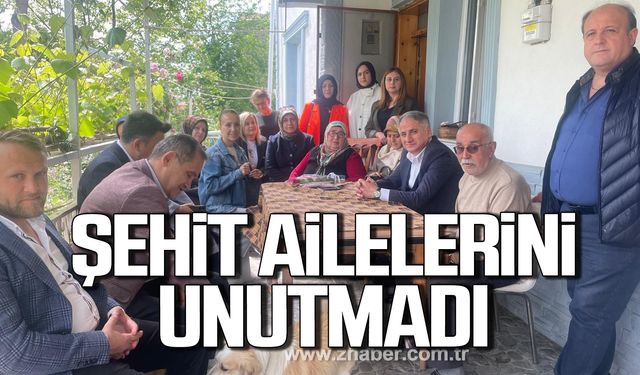 Saffet Bozkurt şehit ailelerini ziyaret etti!