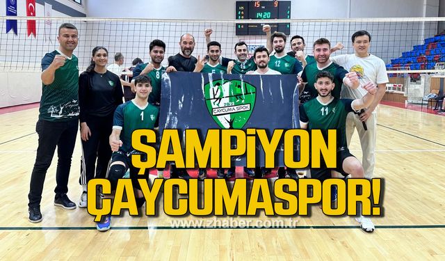 Çaycumaspor şampiyon oldu!