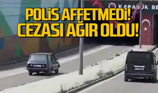 Ters yöne girmişti! Cezası ağır oldu!