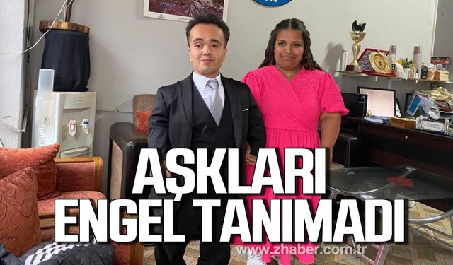 Zonguldak'ta akondroplazi hastası gençlerin aşkları engel tanımadı!