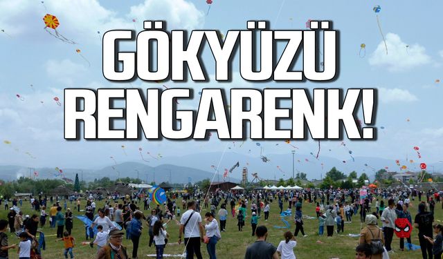 Çaycuma'da gökyüzü rengarenk!